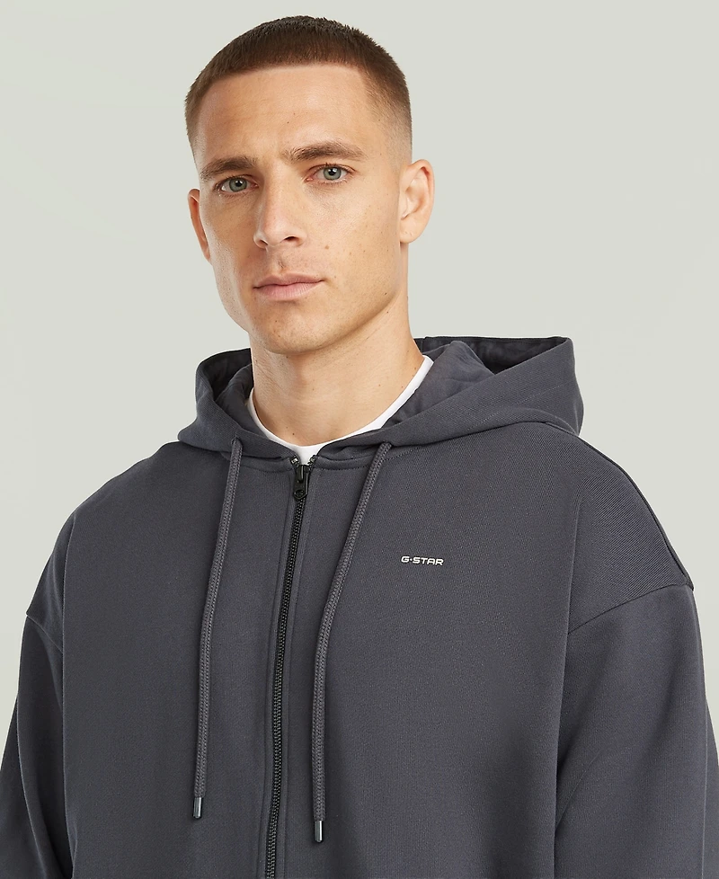 G-Star Raw Men's Back Graphic Hooded Zip Sweatshirt