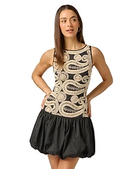 Adrianna Women's Boat-Neck Sleeveless Dress