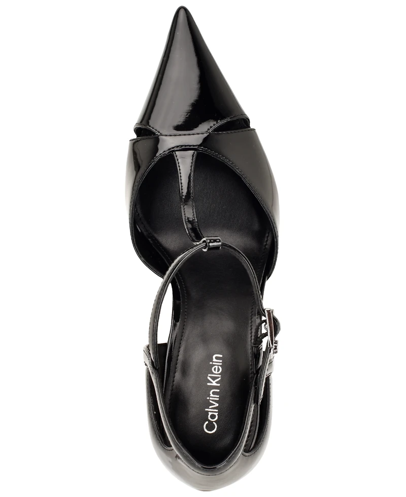 Calvin Klein Women's Odielle T-Strap Stiletto Pumps