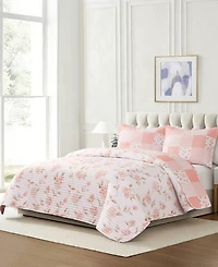 Chelsea Loft Pinsonic Patchwork Reversible 3-Pc. Quilt Set, King