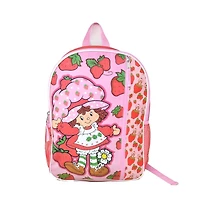 Upd Strawberry Short 16" Pink Nylon School Backpack 16" Bookbag for Girls, with a Large front Pocket