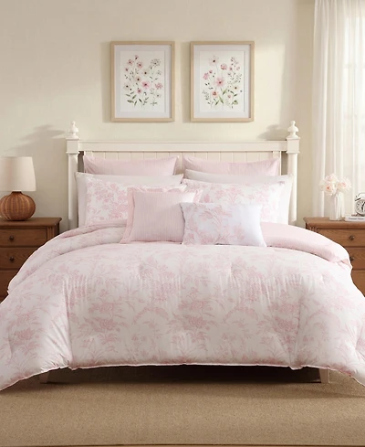Laura Ashley Natalie Cotton 7-Pc. Comforter Set, King