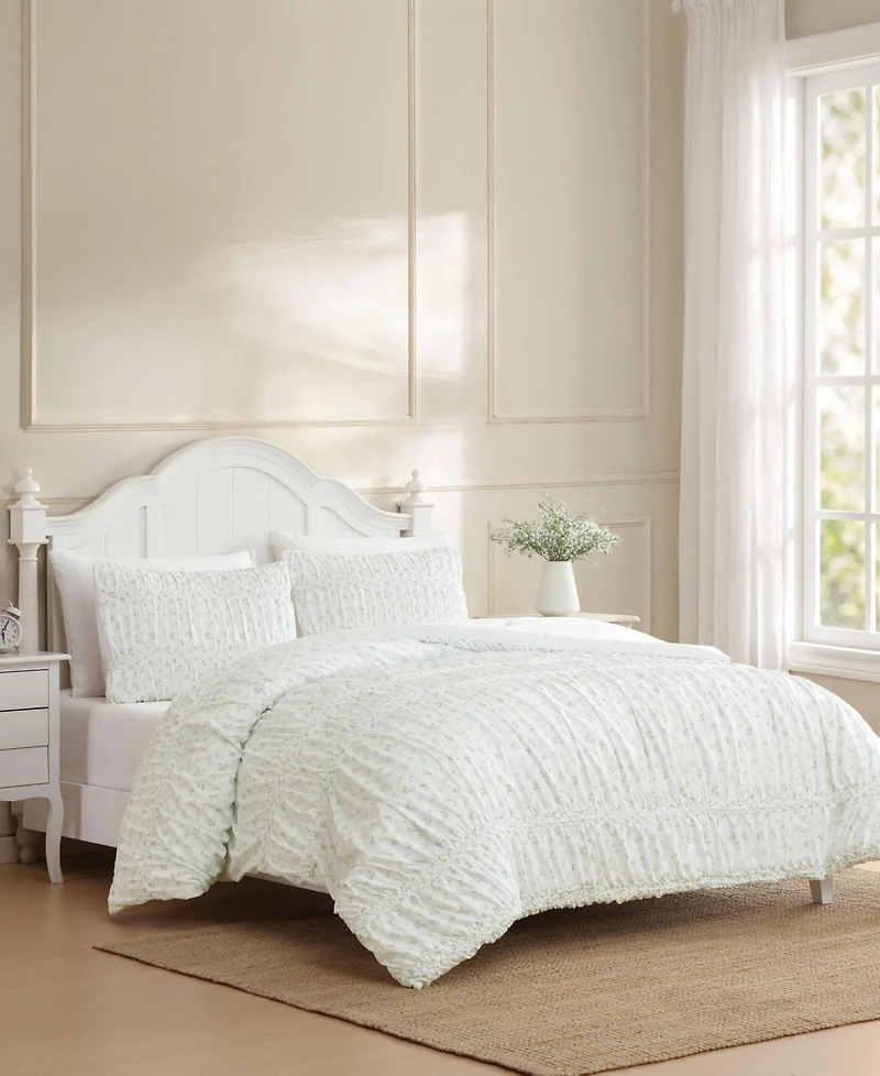 Laura Ashley Rosebuddies Microfiber 2-Pc. Comforter Set, Twin Xl