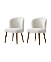Hulala Home Davia Mid-Century Modern Upholstered Dining Chair with Solid Wood Leg