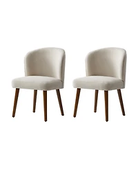 Hulala Home Davia Mid-Century Modern Upholstered Dining Chair with Solid Wood Leg