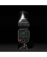 Flashpoint X100 Ttl R2 On Camera Li-on Round Head Flash For Sony, Godox V100 S (No Sub Flash)