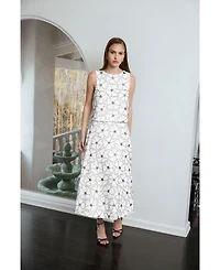endless rose Women's Floral beaded Sleeveless top