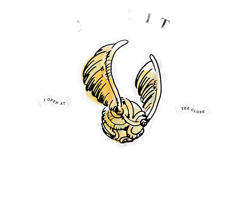 Harry Potter Men's Golden Snitch I Open At The Close T Shirt