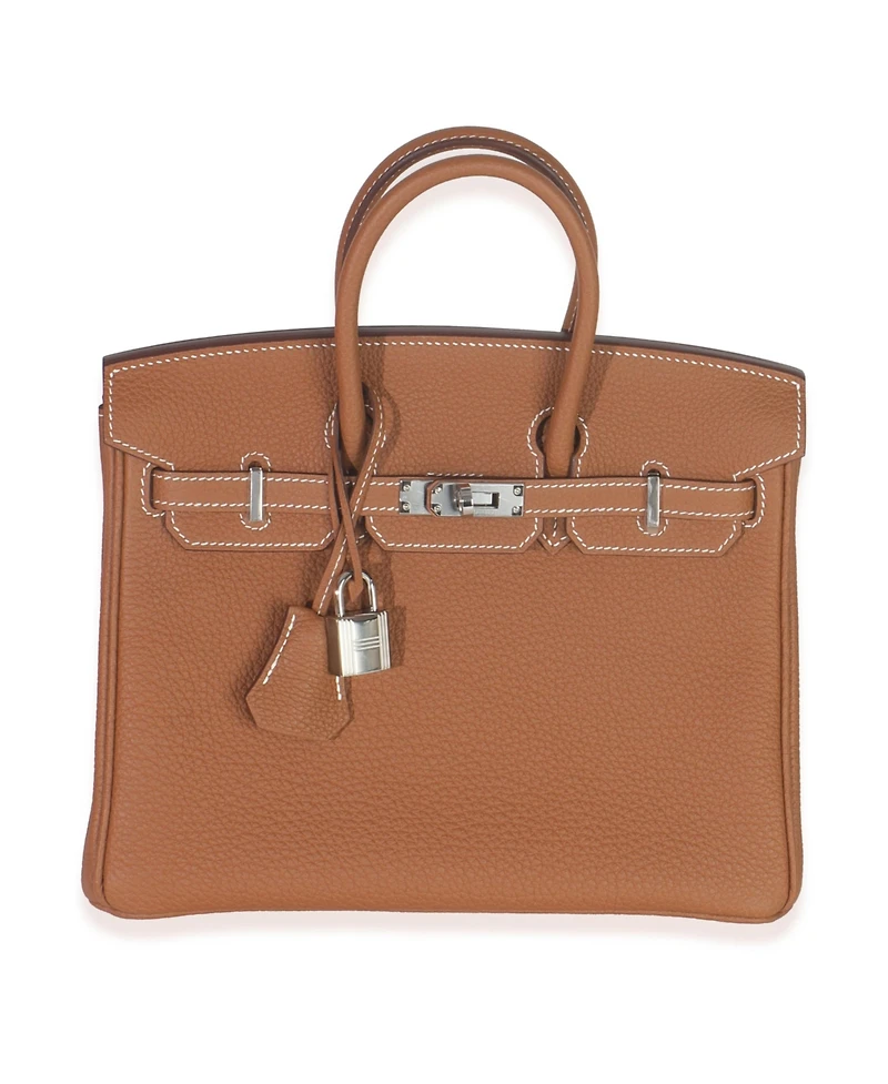 Pre-Owned HERMES Gold Togo Birkin 25 Phw