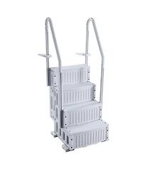 Inolait 4-Step Swimming Pool Ladder with Non-Slip Steps and Double Handrails 400 lbs Capacity