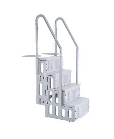 Inolait 4-Step Swimming Pool Ladder with Non-Slip Steps and Double Handrails 400 lbs Capacity