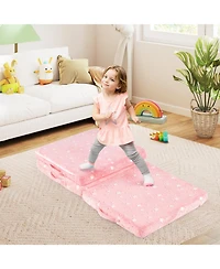 Sugift Foldable Floor Mattress for Kids with Washable Cover