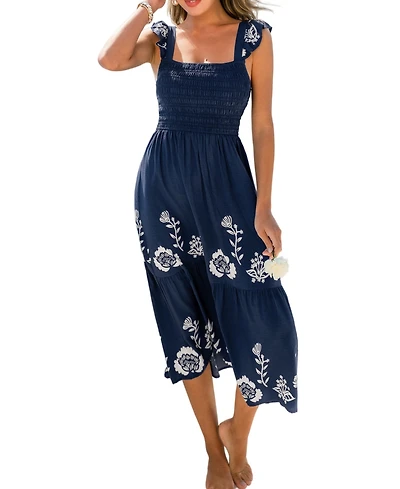 Cupshe Women's Peak Season Floral Maxi Beach Dress