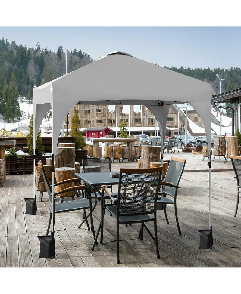 Sugift 6.6 ft Pop Up Canopy Tent with Height Adjustment and Bag
