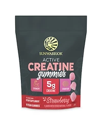 Sunwarrior Active Creatine Gummies Strawberry 5g Creatine 90 Count