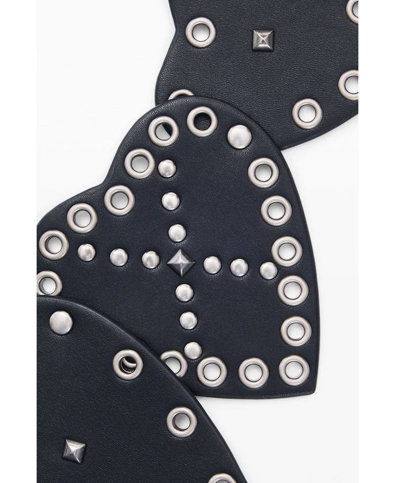 Desigual Women's Studded belt hearts