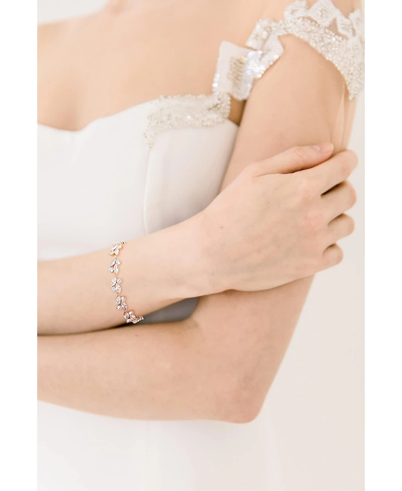 Gnuadz Marquise Crystal Bridal Bracelet