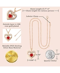 Gnuadz Preserved Heart Necklace Gift Box Couple Mother Gift