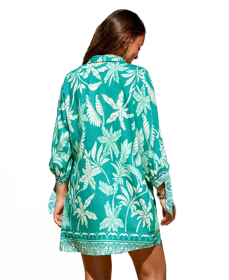 Cupshe Women's Lakeside Lounging Tropical Mini Beach Dress