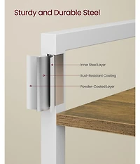 Slickblue 6 Tier Bookshelf Storage Organizer for Home Office Display