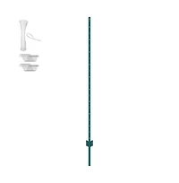 Sugift 6 feet U-Channel Fence Post 6 Pack Heavy Duty Steel Stakes