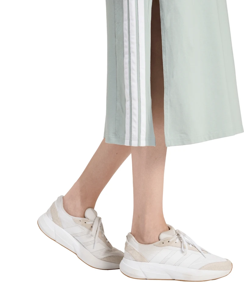 adidas Women's Cotton-Blend Sleeveless Racerback Maxi Dress