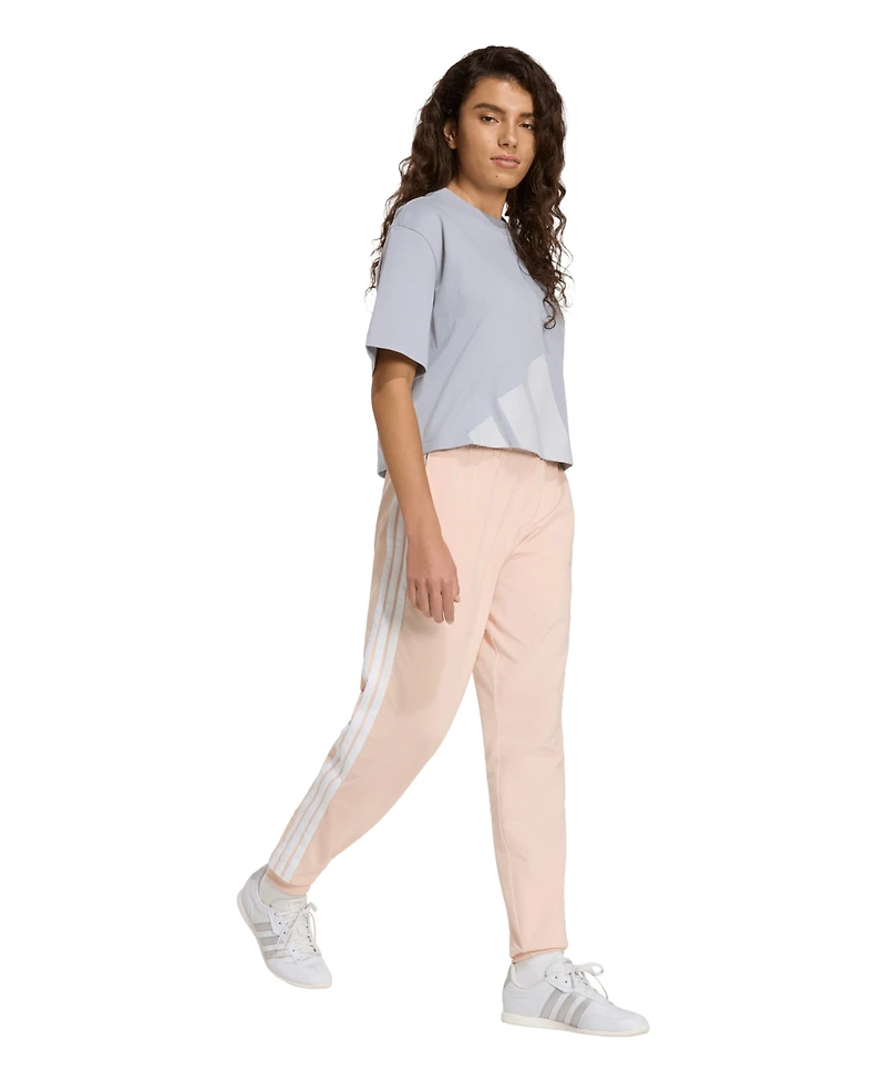 adidas Women's Cotton Logo Boxy Short-Sleeve T-Shirt