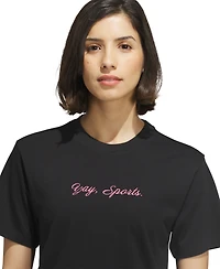 adidas Women's Sports Graphic Crewneck Cotton T-Shirt