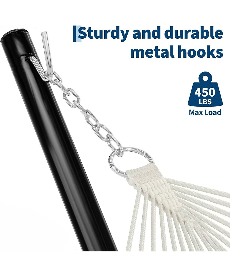 gaomon Portable Heavy Duty 12 Ft Hammock Stand with Hooks and Chains for Outside, Patio, Backyard, 12 Ft