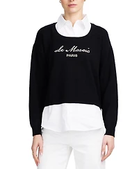 Elle Collection Women's Le Marais Twofer Sweater