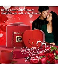 Gnuadz Preserved Four Leaf Necklace Gift Box Couple Mother Gift