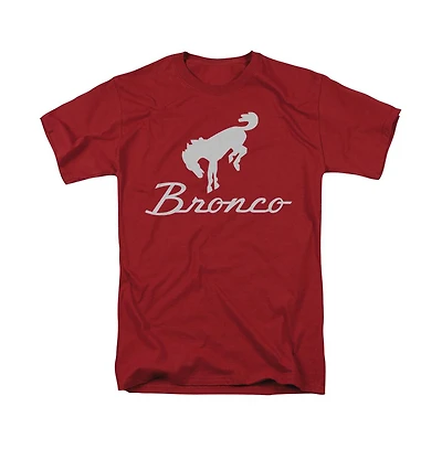Logovision Men's Ford Bronco Chrome Bronco Logo T-Shirt