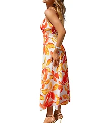 Cupshe Women's Floral Print Cami Midi Dress