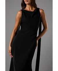 Coast Women's Cowl Back Crepe Maxi Dress