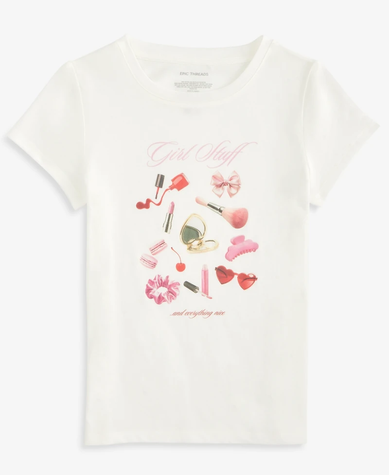 Epic Threads Girls' Xs-xl Girl Stuff T-Shirt, Macy's Exclusive