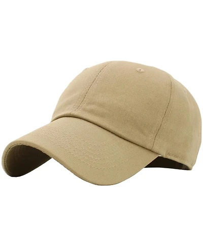Furlihong Classic Unisex Cotton Adjustable Low Crown Baseball Cap - Plain Dad Hat for Everyday Wear