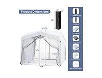 Boyel Living Pop up Canopy Tent with 4 Sidewalls Mesh Netting Wheeled Bag.