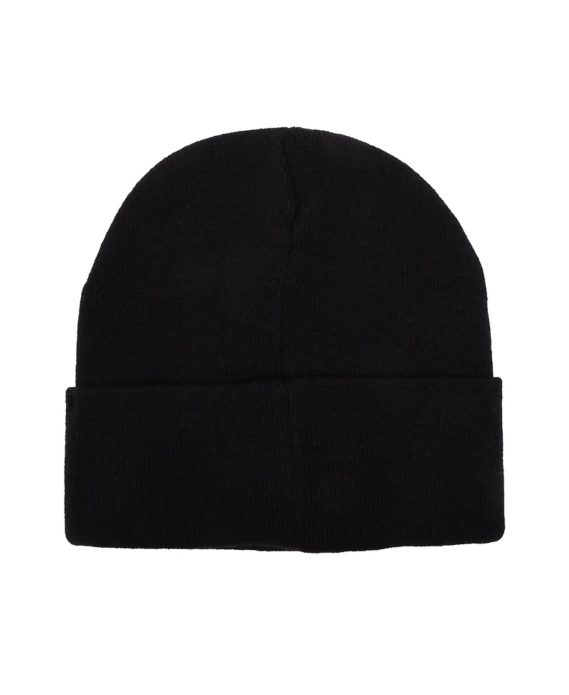 KPop Demon Hunters Men's Huntr/x Black Cuff Knit Beanie