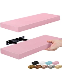 Sorbus 2 Pack Wall Mounted Floating Shelves - for Bathroom, Kitchen, Bedroom