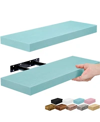 Sorbus 2 Pack Wall Mounted Floating Shelves - for Bathroom, Kitchen, Bedroom