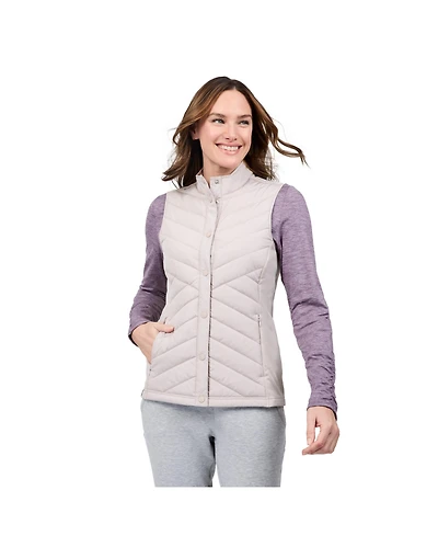 Free Country Women's Hybrid Button Front Vest