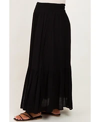 Black Smocked Waist