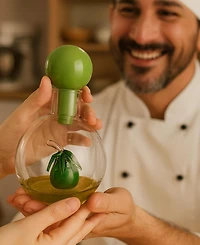 The Wine Savant Italian Design 10 oz. Glass Oil Dispenser