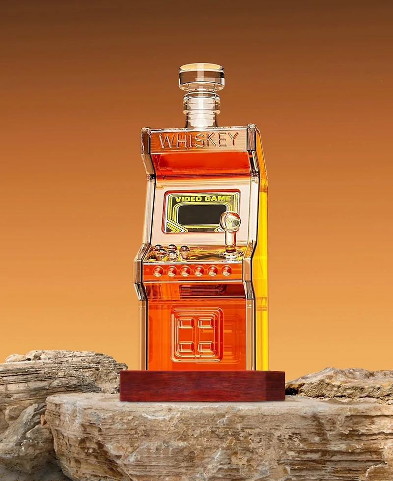 The Wine Savant Arcade Retro Gamer 25 oz. Whiskey Decanter