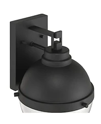 Possini Euro Design Sargasso 11" High Modern Outdoor Wall Light Fixture Mount Porch House Set of 2 Sand Black Marine Grade Finish