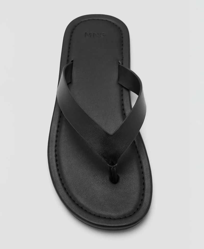 Mango Men's Leather Straps Sandals