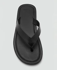 Mango Men's Leather Straps Sandals
