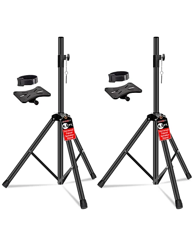 5 core Speaker Stands Pair Adjustable 54 Inch Tripod 132 lbs Capacity 35mm Mount for Dj Pa Use