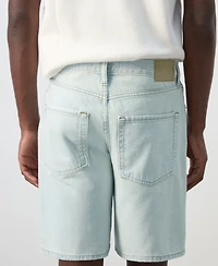Mango Men's Straight-Fit Denim 8.86" Bermuda Shorts