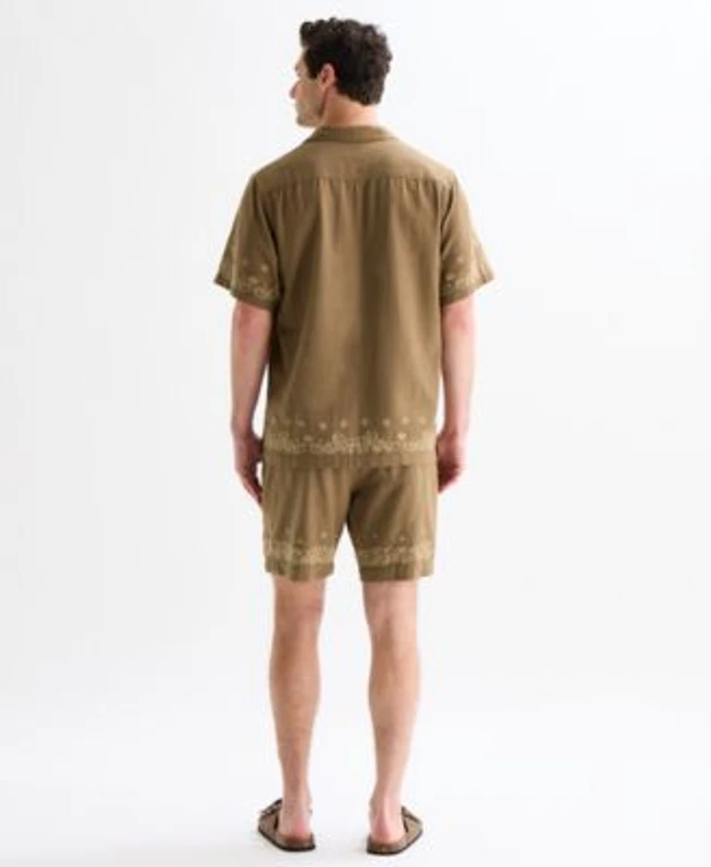 Lucky Brand Mens Embroidered Eyelet Bandana Set